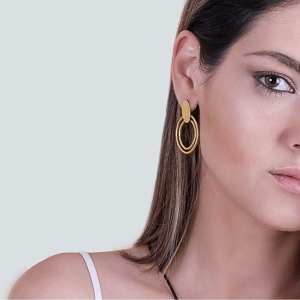 Dangling Gold Earrings